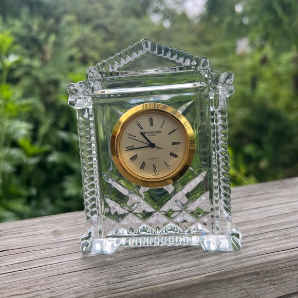 Waterford Crystal Art Vintage Waterford Clock 425 Total Height New